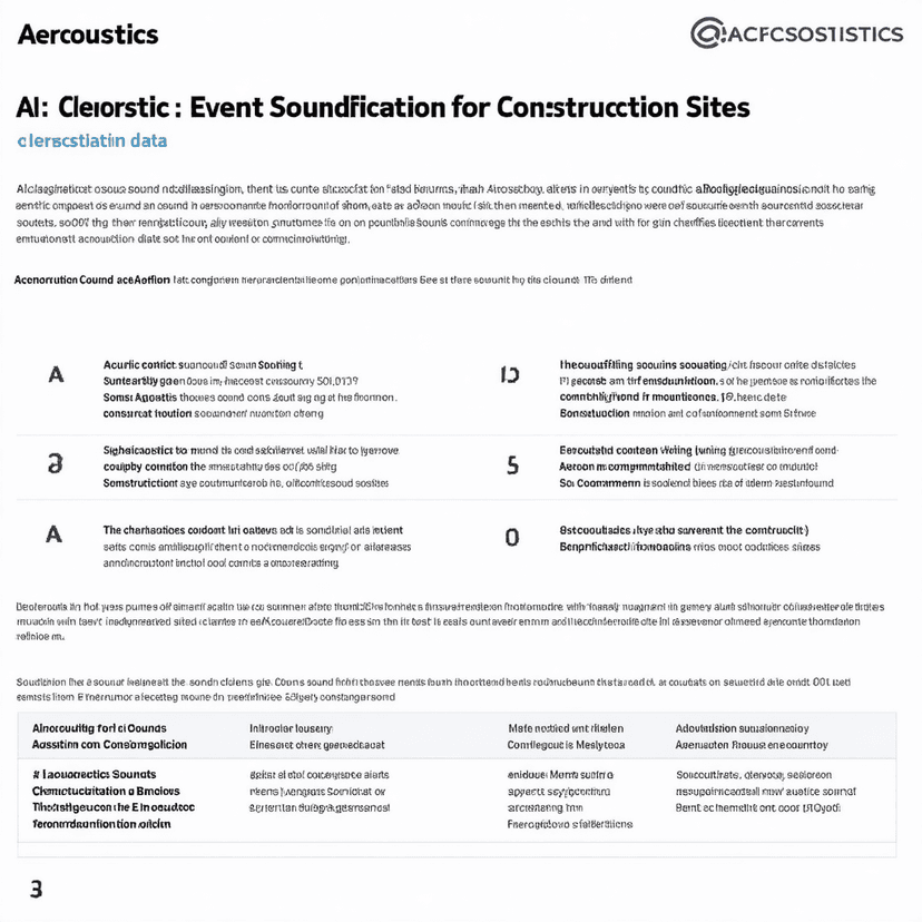 Aercoustics: Sound Event Classification for Construction Sites